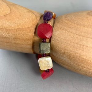 Multi Stone Gem Stone Bracelet
